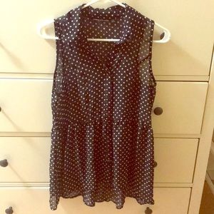 Polka dot top